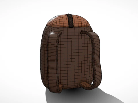 School Bag 3D Model