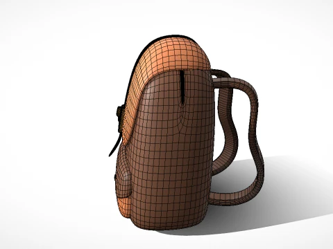 School Bag 3D Model