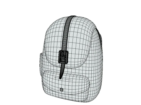 School Bag 3D Model