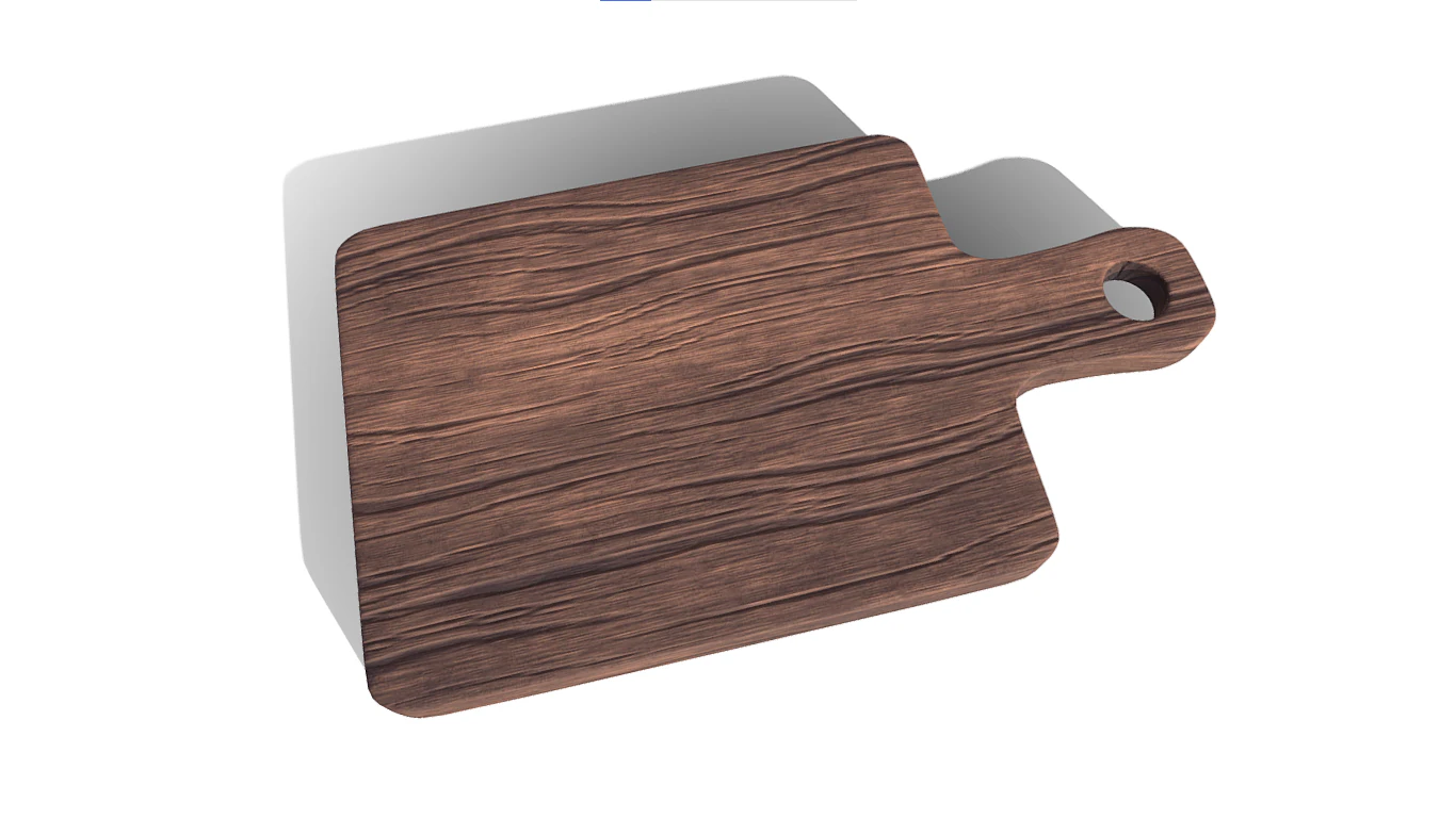 Wooden Vegetable Cutting Board 3D Model .c4d .max .obj .3ds .fbx .stl .blend