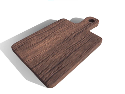 Wooden Vegetable Cutting Board 3D Model