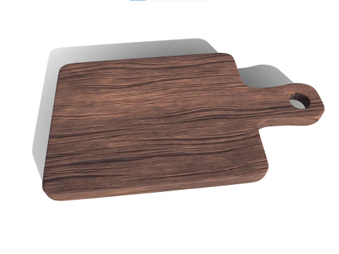 Wooden Vegetable Cutting Board 3D Model
