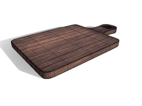 Wooden Vegetable Cutting Board Modèle 3D