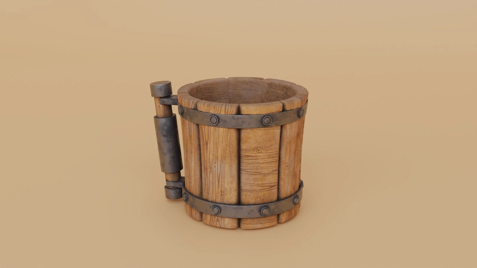 Viking Mug 3D Model .c4d .max .obj .3ds .fbx .stl .blend 