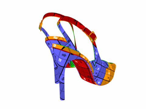 Stessysling High Heels Stylish Womens Footwear Modèle 3D