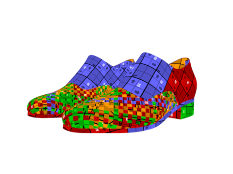 Mens Formal Shoes Realistic 3D Модель