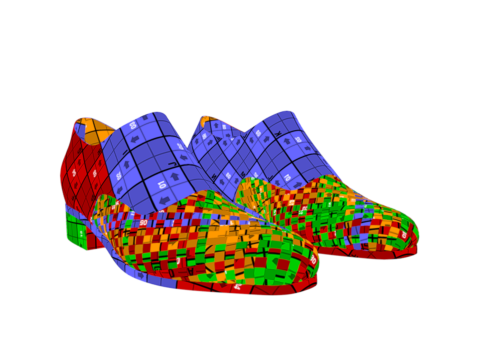 Mens Formal Shoes Realistic 3D Модель
