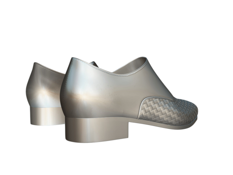 Mens Formal Shoes Realistic 3D Модель