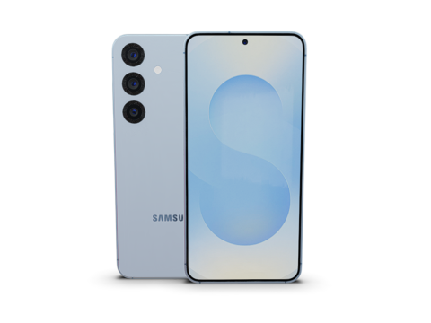 Samsung Galaxy S25 Silver High-Quality Smartphone 3D मॉडल