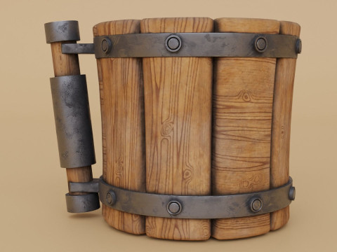 वाइकिंग मग 3D मॉडल