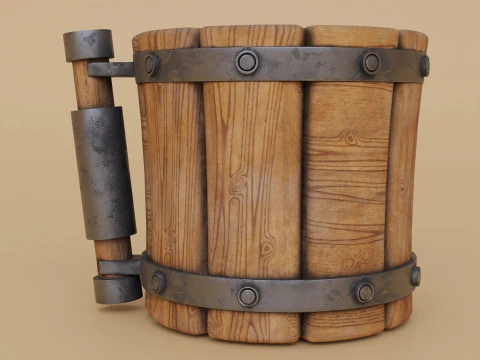 Caneca Viking Modelo 3D