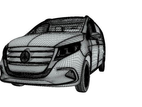 Mercedes Benz Vito Panel Van L2 3D Model