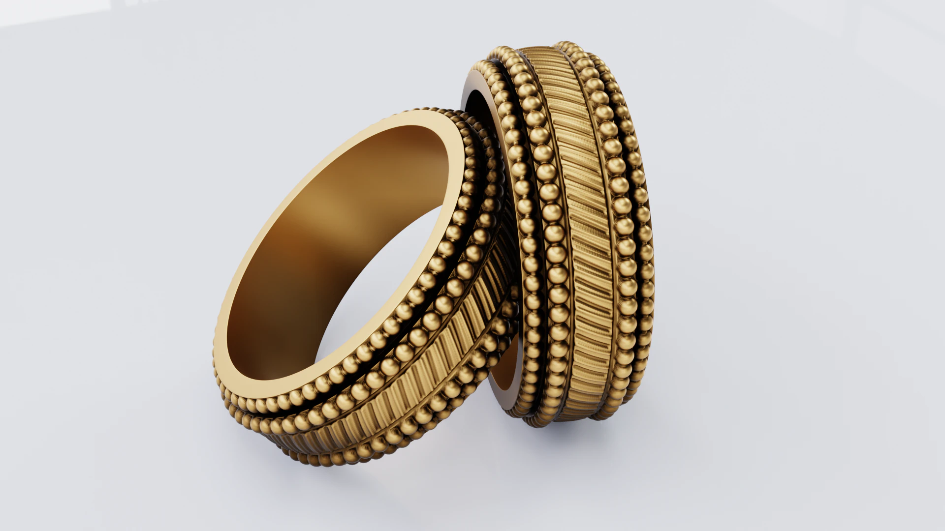 Bracelet en or Modèle 3D .c4d .max .obj .3ds .fbx .stl .blend 
