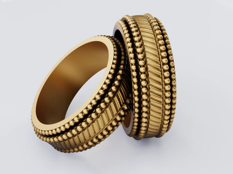 Gold Bangle 3D Model