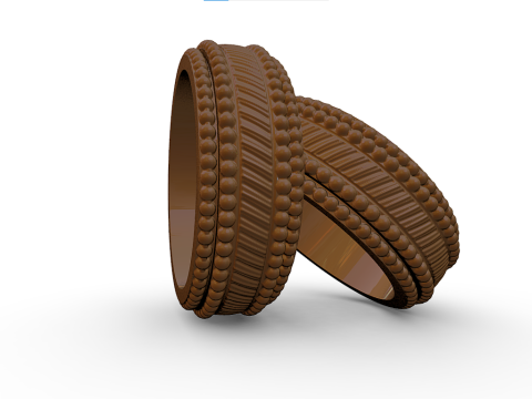 Złota bransoletka Model 3D