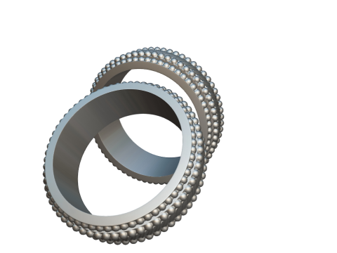 Złota bransoletka Model 3D