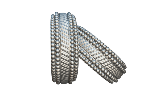 Złota bransoletka Model 3D