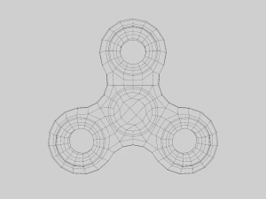 Animation fidget spinner 3D Model
