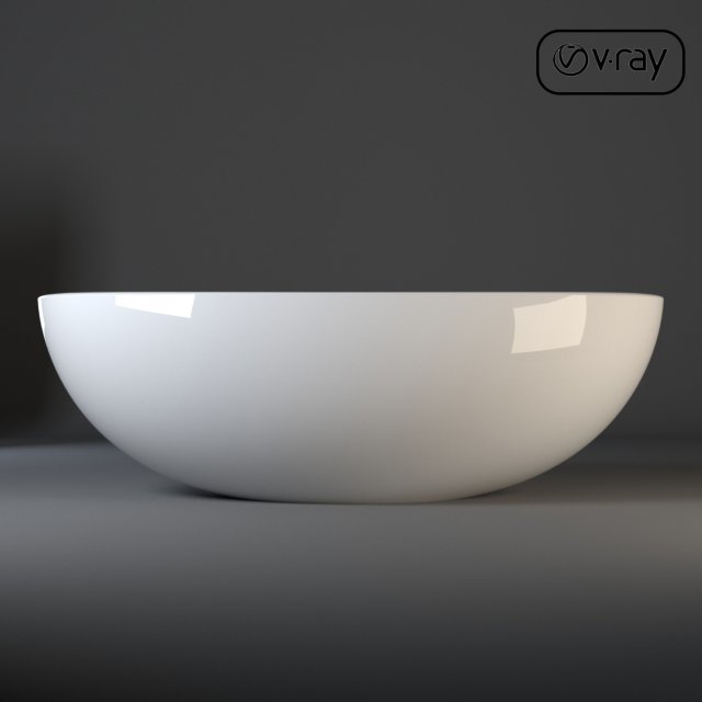Bathtub 3D Model .c4d .max .obj .3ds .fbx .stl .blend 
