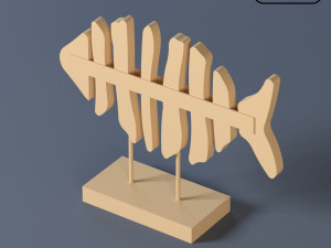 Decorative fish statue 3D मॉडल