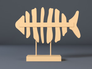 Decorative fish statue Modelo 3D