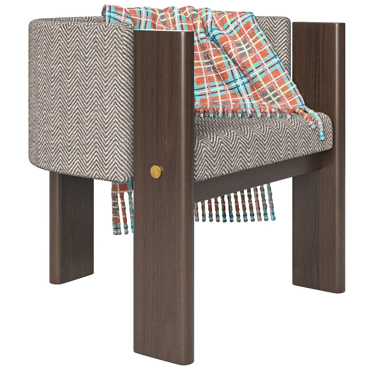 Malta Boucle Dining Chair 3D Model .c4d .max .obj .3ds .fbx .stl .blend 
