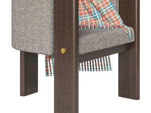 Cadeira de jantar Malta Boucle Modelo 3D