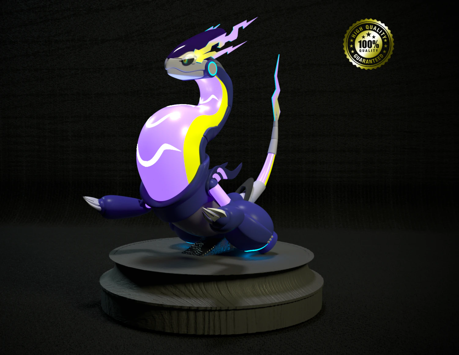 Pokemon Miraidon Pokemon Violet 3D Print Model .c4d .max .obj .3ds .fbx .stl .blend 