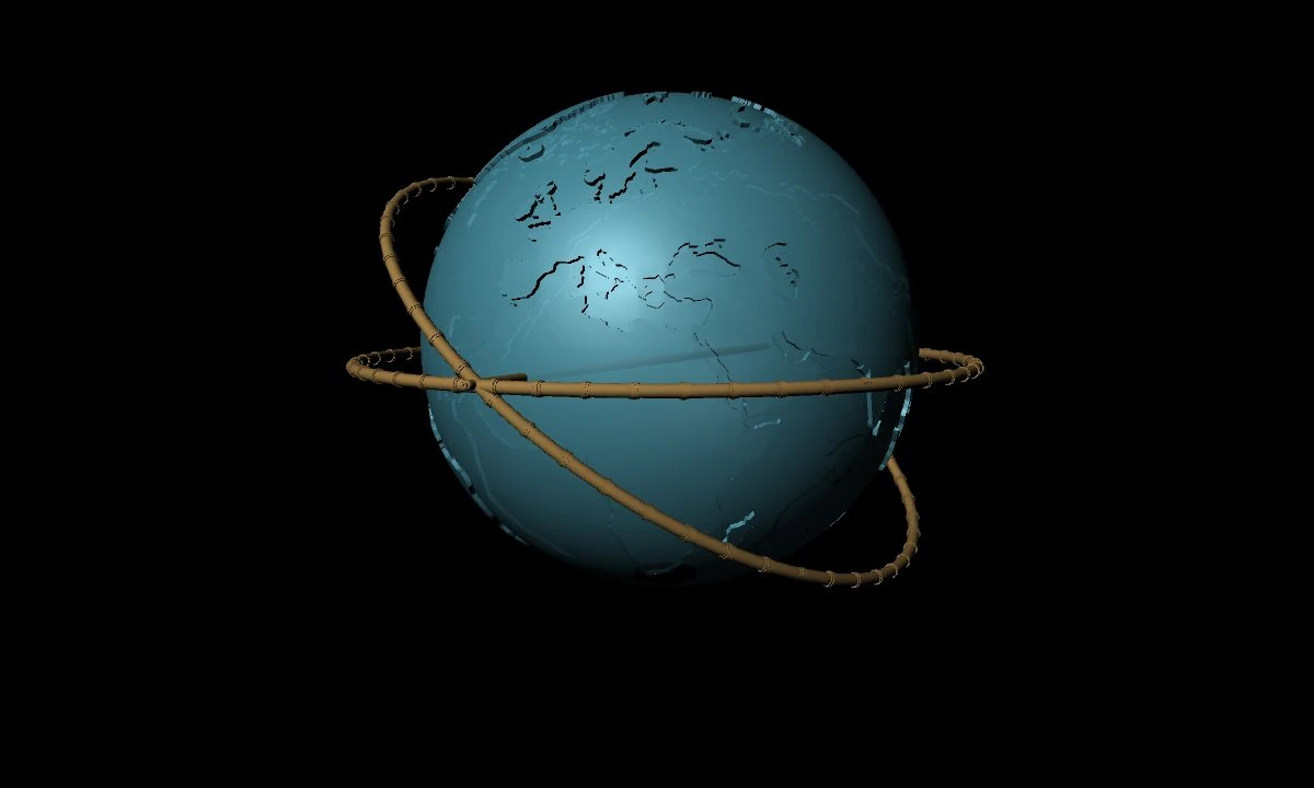 Mappamondo 3D Model .c4d .max .obj .3ds .fbx .stl .blend 