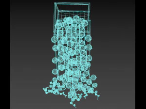 Succulent senecio rowleyanus 3D Model