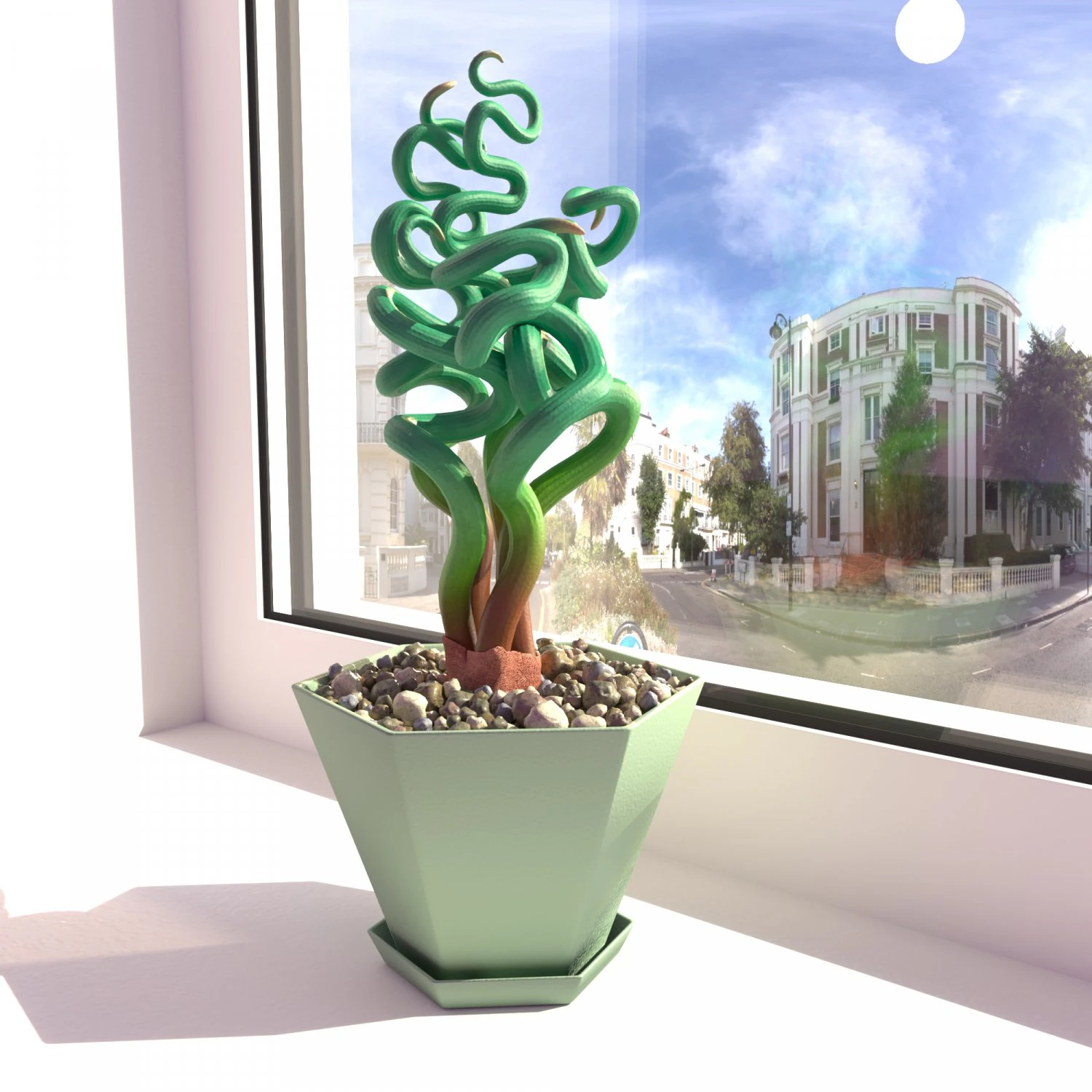 Succulent Trachyandra 3D Model .c4d .max .obj .3ds .fbx .stl .blend 