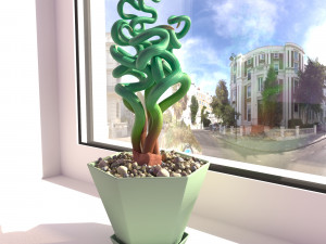 Succulent Trachyandra 3D Model