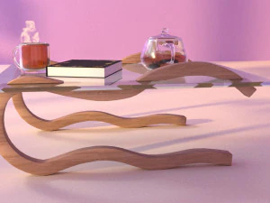 Mini glass table 3D Model