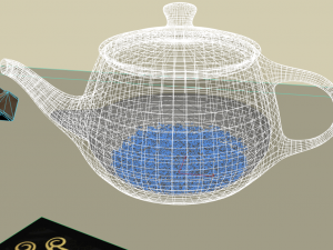 Mini glass table 3D Modell