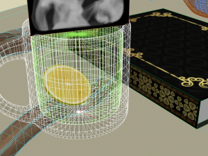 Mini glass table 3D Modell
