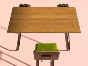 Modern table with chair 3D Модель