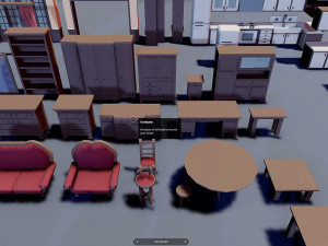 Horror modular House - Asset Low-poly Modèle 3D