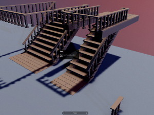 Horror modular House - Asset Low-poly Modèle 3D