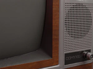 Retro TV 80S - LowPoly 3D Model
