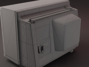 Retro TV 80S - LowPoly 3D Model