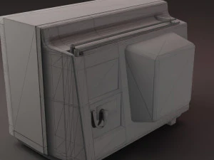 Retro TV 80S - LowPoly 3D Model