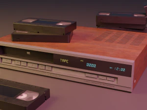 Leitor VHS - LowPoly Modelo 3D