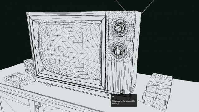 TV Set 80s Asset Low-Poly 3D Модель In Всё Для Игр 3DExport