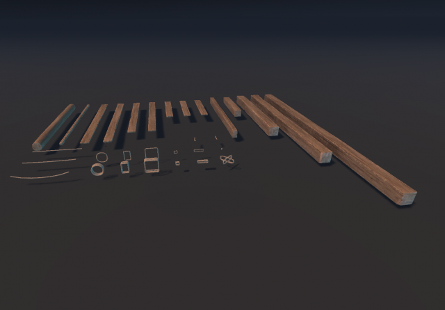 Modular Wood Construction Modelo 3D .c4d .max .obj .3ds .fbx .stl .blend 