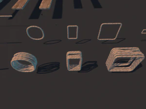 Modular Wood Construction 3D Model