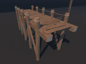 Modular Wood Construction 3D Model