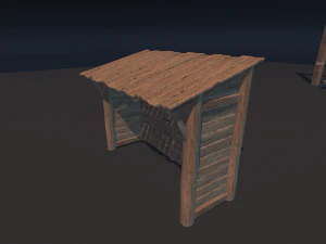 Modular Wood Construction 3D Model