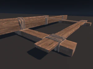 Modular Wood Construction 3D Model
