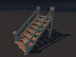 Modular Wood Construction 3D Model