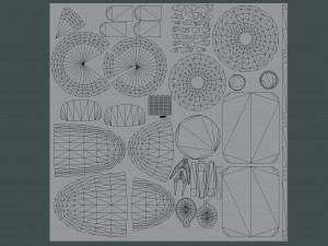 Medieval Laid Table Scene Asset 3D 모델